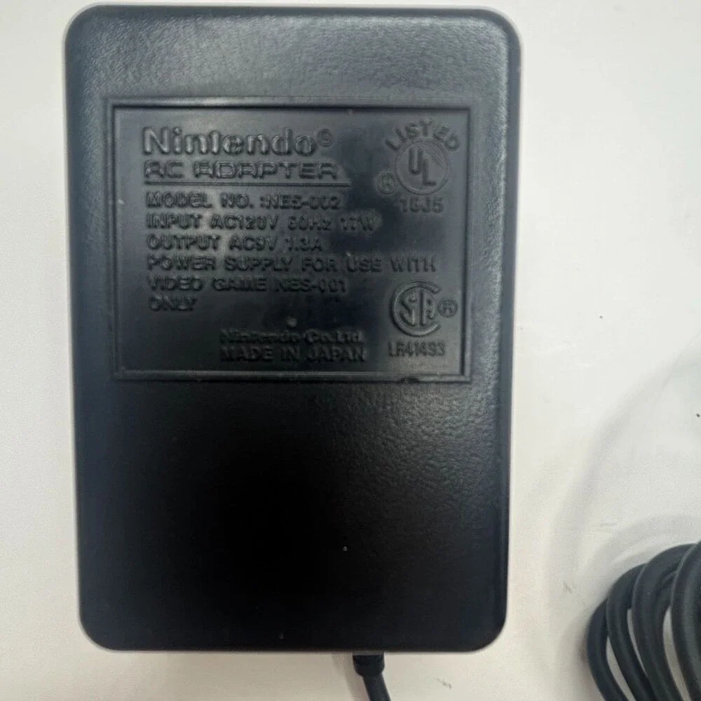 Nintendo AC Adapter NES-002 OEM Power Supply 9V 1.3A for Console Black